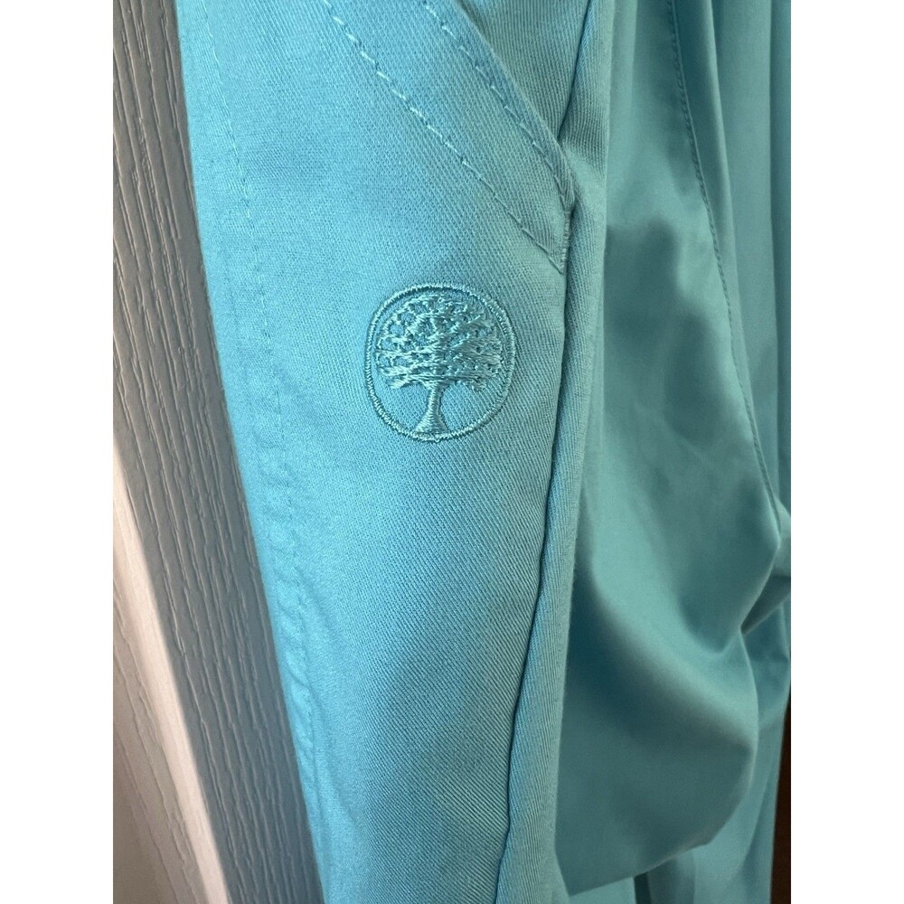 Women's Purple Label Turquoise Scrub Pants XL Comfy Medical 2 Pockets - Picture 3 of 11